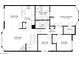 Detailed floorplan showcasing the layout of the bedrooms, living room, and kitchen at 1433 E Mineral Rd, Gilbert, AZ 85234