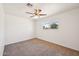 Neutral bedroom with ceiling fan and carpeted floor at 1532 W 6Th St, Tempe, AZ 85281