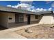 Close-up of a single-story home showing the front patio area at 1532 W 6Th St, Tempe, AZ 85281