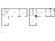 Detailed floor plan showcasing the layout of both floors of the home at 15650 N 19Th Ave # 1206, Phoenix, AZ 85023
