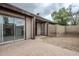 Cozy outdoor patio area with a brick-paved surface and fenced-in yard at 1847 E Kirkland Ln # C, Tempe, AZ 85281