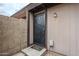 Inviting front door and welcome mat provides a warm greeting to visitors at 1847 E Kirkland Ln # C, Tempe, AZ 85281