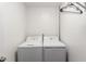 The laundry room is equipped with a washer and dryer, ready for immediate use at 2211 N Recker Rd, Mesa, AZ 85215