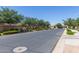 This street in a quiet neighborhood is lined with landscaping and desert-style homes at 23179 S 225Th Pl, Queen Creek, AZ 85142