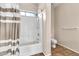 A bathroom with a shower and tub combination at 27347 N Gary Rd, San Tan Valley, AZ 85144