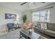 Comfortable living room with plush seating, a ceiling fan, and a nice view at 4240 E Bluefield Ave, Phoenix, AZ 85032