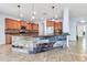Spacious kitchen island features light-wood accents and contrasting countertop at 4396 E Austin Ln, San Tan Valley, AZ 85140