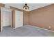 A bedroom offering a neutral color palette and closet space at 515 S Parkcrest -- # 531, Mesa, AZ 85206
