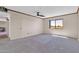 Spacious bedroom with ceiling fan and a large window providing natural light at 515 S Parkcrest -- # 531, Mesa, AZ 85206