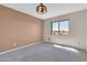 The bedroom features a light fixture and a window at 515 S Parkcrest -- # 531, Mesa, AZ 85206