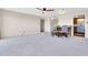 Spacious living room with dining area and a ceiling fan at 515 S Parkcrest -- # 531, Mesa, AZ 85206