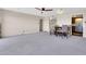 Spacious living room with dining area and a ceiling fan at 515 S Parkcrest -- # 531, Mesa, AZ 85206