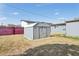Exterior of a large, functional storage shed in the backyard at 6814 N 14Th St, Phoenix, AZ 85014