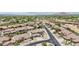 Aerial view showcasing the mature landscaping and well-maintained streets of this desirable residential neighborhood at 7472 E Black Rock Rd, Scottsdale, AZ 85255