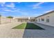 Large backyard with low maintenance gravel ground cover and small turf area at 1071 N Danyell Dr, Chandler, AZ 85225