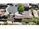 Aerial view of a single-Gathering home with a private backyard and desert landscaping on a cul-de-sac at 1526 E Hazel Dr, Phoenix, AZ 85042