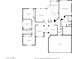 Black and white floor plan showcasing the layout of the home, including bedrooms, bathrooms, and living spaces at 18021 N 53Rd St, Scottsdale, AZ 85254