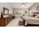 Main bedroom with a dresser, TV, and large window with lots of natural light at 18021 N 53Rd St, Scottsdale, AZ 85254