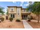 Attractive two-story home with a landscaped front yard and a welcoming walkway at 1835 S Rockwell St, Gilbert, AZ 85295