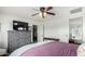 Comfortable main bedroom featuring stylish, neutral decor and ample closet space at 1835 S Rockwell St, Gilbert, AZ 85295
