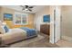 Cozy bedroom featuring a comfortable bed, ample closet space, and an en-suite bathroom at 22233 N 54Th Way, Phoenix, AZ 85054
