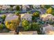 Overhead view displaying the backyard pool, patio, and landscaping within this residential neighborhood at 249 E Palomino Ct, Gilbert, AZ 85296