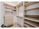 Spacious walk-in closet with custom shelving and drawers, providing ample storage space at 3301 E Elm St, Phoenix, AZ 85018