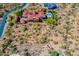 Sprawling estate showing the home, pool, lush landscaping, guest house, and outdoor amenities at 3648 N Sky Point Cir, Mesa, AZ 85207