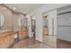 Bathroom showcases a vanity with a granite countertop and double sinks at 4207 W Soft Wind Dr, Glendale, AZ 85310