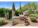 Backyard featuring a built-in BBQ and cacti at 4234 E Narrowleaf Dr, Gilbert, AZ 85298
