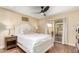 Comfortable bedroom with a sliding glass door to the patio, allowing for plenty of natural light at 5037 N 81St St, Scottsdale, AZ 85250