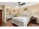 Inviting bedroom features a mirrored closet, warm lighting, and decor for a relaxing ambiance at 5037 N 81St St, Scottsdale, AZ 85250