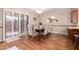 Dining room with hardwood floors and lots of natural light at 5037 N 81St St, Scottsdale, AZ 85250