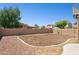 Large backyard area is ready for landscaping to be completed at 5553 W Minton Ave, Laveen, AZ 85339
