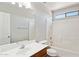 Clean, well-lit bathroom featuring a single sink vanity and a shower-tub combination at 5553 W Minton Ave, Laveen, AZ 85339
