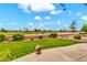 Backyard view featuring vibrant green grass, mature landscaping, and beautiful golf course views at 6141 S Bradshaw Way, Chandler, AZ 85249