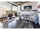 Bright home office with modern decor, custom shelving, and a large window with city views at 1 E Lexington Ave # 1209, Phoenix, AZ 85012