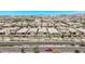 High aerial view of the neighborhood with well-maintained homes and landscaping at 10029 E Wavelength Ave, Mesa, AZ 85212