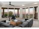 Bright living room featuring a sectional sofa, scenic views, and natural lighting at 15045 E Sundown Dr, Fountain Hills, AZ 85268