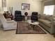 Spacious living room with a neutral color palette, comfortable seating, and attractive decor at 2405 N Eastwood Way, Mesa, AZ 85215