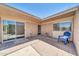 Private patio with brick flooring, perfect for outdoor seating and relaxation at 27250 N 64Th St # 16, Scottsdale, AZ 85266