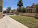 Backyard featuring a fenced pool, patio, and lawn at 2919 E Friess E Dr, Phoenix, AZ 85032