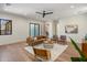 Bright living room featuring modern decor and comfortable seating at 4456 E Earll Dr, Phoenix, AZ 85018