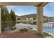 Balcony view overlooking lake of a waterfront property at 5510 W Arrowhead Lakes Dr, Glendale, AZ 85308