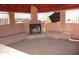This is a covered outdoor pavilion with a fireplace and built-in bench seating at 5716 E Desert Vista Trl, Cave Creek, AZ 85331