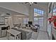 Cozy living room with high ceilings, a fireplace, and comfortable seating at 602 N May -- # 23, Mesa, AZ 85201