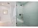 Modern bathroom featuring tiled shower and a toilet in its own area at 7137 E Rancho Vista Dr # 4011, Scottsdale, AZ 85251