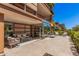 Lovely patio featuring comfortable seating, perfect for outdoor relaxation and entertaining at 7137 E Rancho Vista Dr # 4011, Scottsdale, AZ 85251