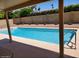 Sparkling pool with lounge area providing a refreshing escape in a private backyard setting at 8318 E Via De Los Libros --, Scottsdale, AZ 85258