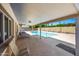Inviting backyard pool area with covered patio, perfect for relaxation and entertaining amidst serene surroundings at 8318 E Via De Los Libros --, Scottsdale, AZ 85258